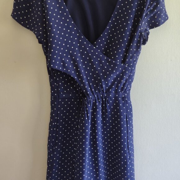 Madewell Silk Mini Dress CrissCross Cut Out Back Cap Sleeve  Fun & Flirty Size 2 - Picture 5 of 7
